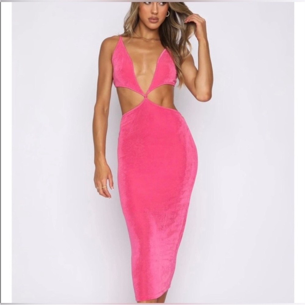 Tiger Mist pink Cut-Out Dress